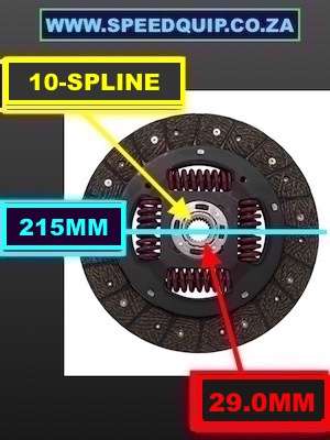 CLUTCH PLATE 6321:BMW E36 316I M43 1995-1998 PLATE SIZE-215MM X